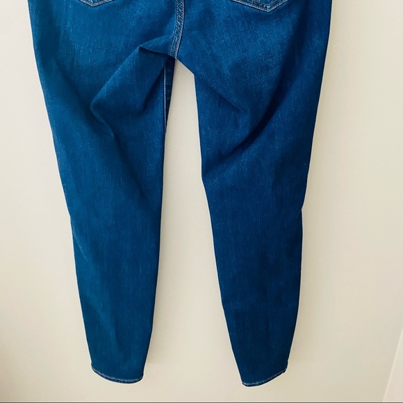 Madewell 10" High-Rise Skinny Denim Jeans Dark Blue Sz 26 - Picture 4 of 10